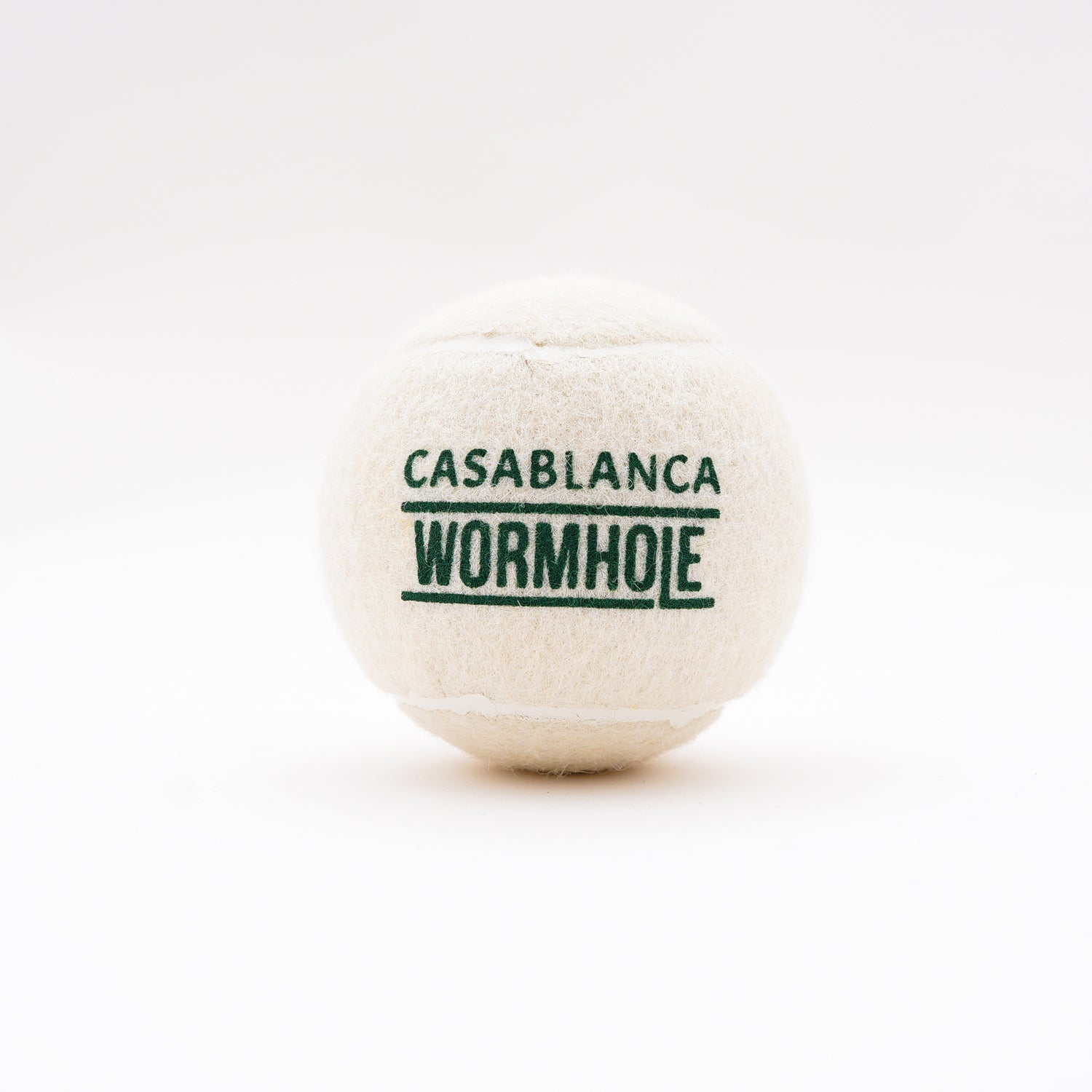 Wormhole x Casablanca Padel Club Padel Ball 47% Wool White/Forest
