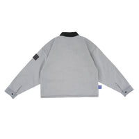 W.Essentiels Label Bleu Sapeurs-Pompiers Fireman Clasp Work Jacket Pewter Grey