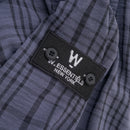 W.Essentiels Label Bleu Cascade Ref-2771 Plaid Overshirt Noir Black/Ash