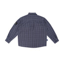 W.Essentiels Label Bleu Cascade Ref-2771 Plaid Overshirt Noir Black/Ash