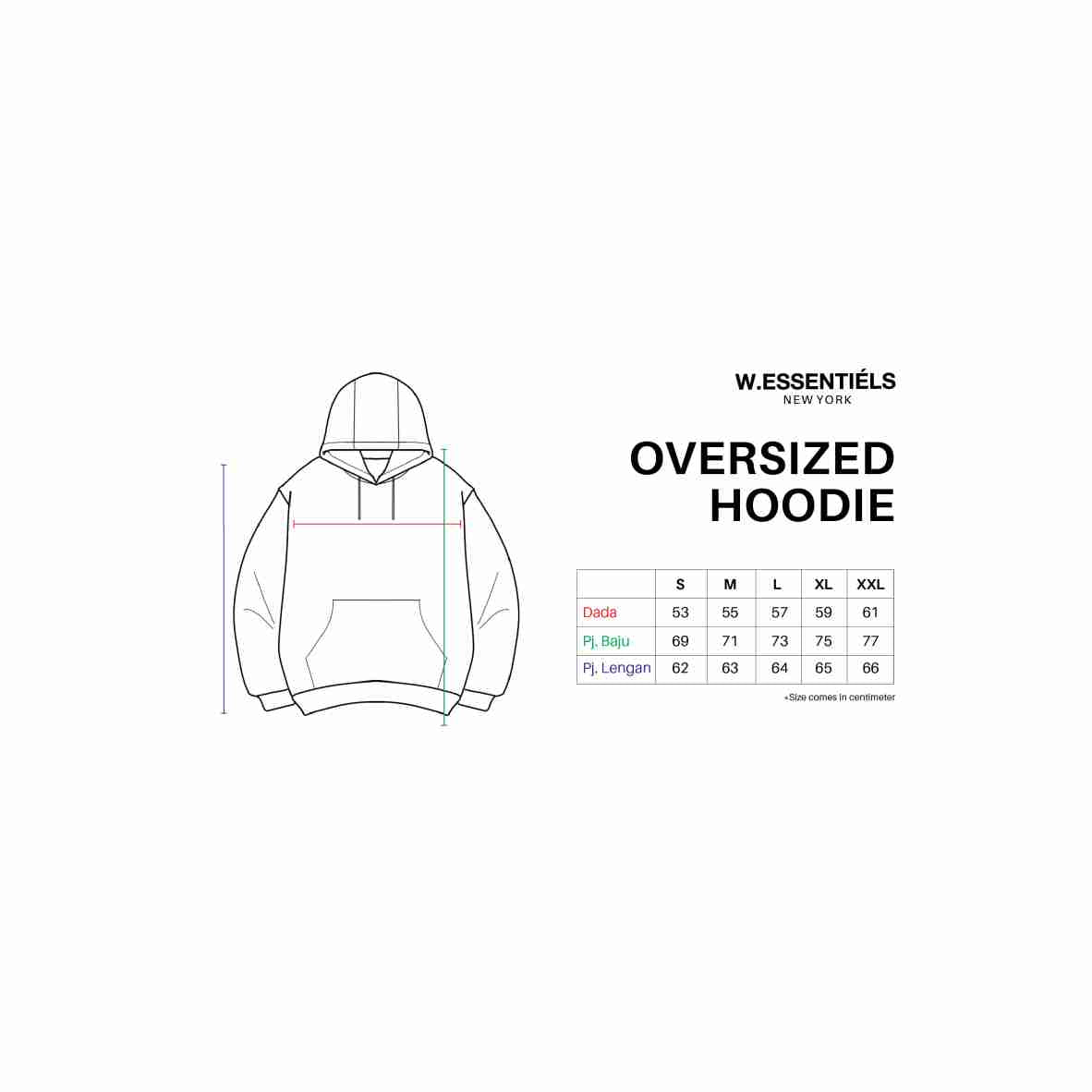 W.Essentiels Ecume Oversize Hoodie Noir Black
