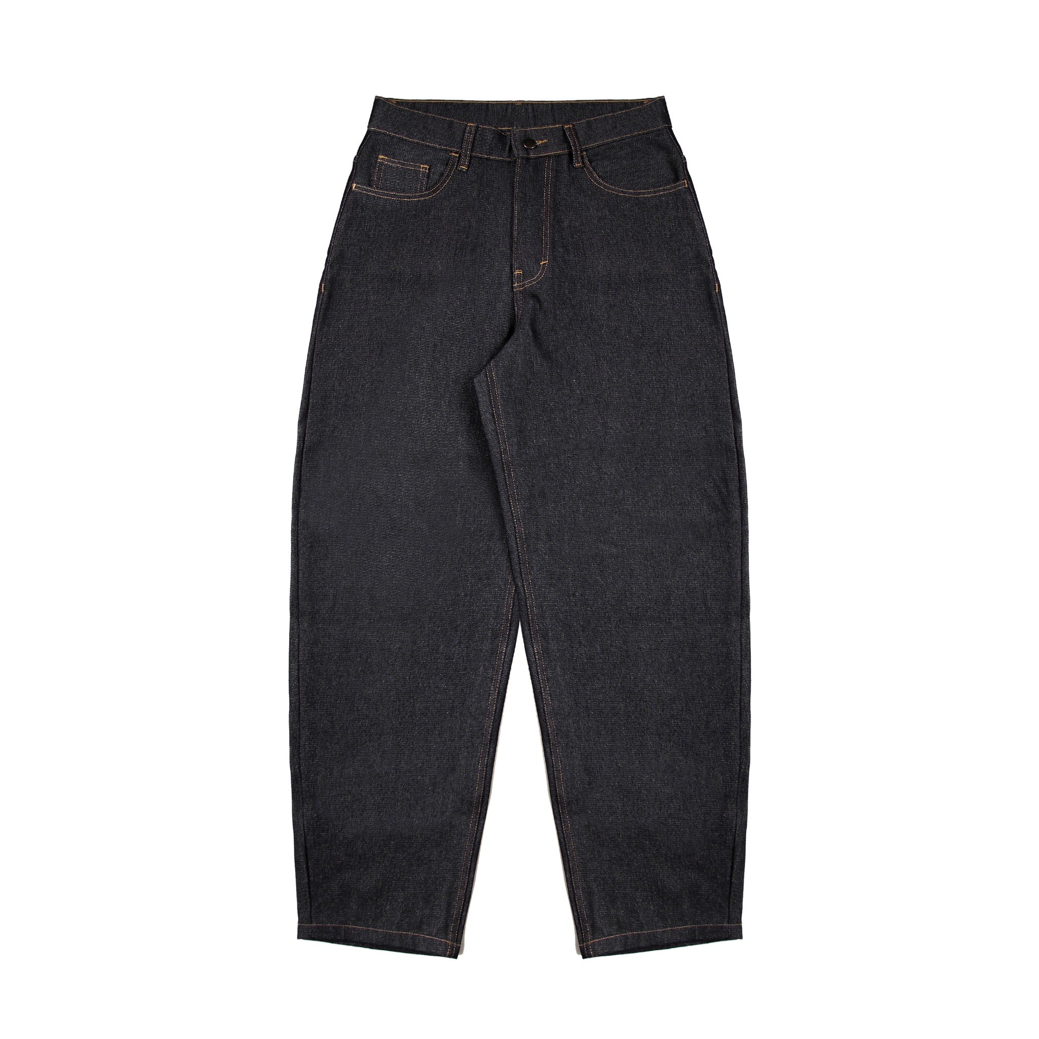 Demoan Baggy Balloon Raw Jeans Unisex Black