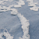 W.Essentiels Label Bleu Cascade Hirondelle Washed Embroidered Baggy Denim Bleach Wash