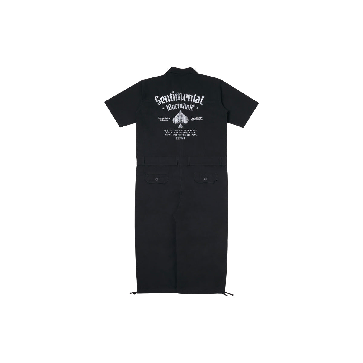 SSST x WORMHOLE Ace   of Time Coverall Black